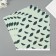 Scrapbooking paper "Avocado leaves" density 180 grams set 5 pcs 30.5x32 cm