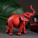 Figure "Elephant" red, 13x5x14cm
