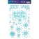 Vinyl stickers on the windows "Winter Patterns", reusable, 20 x 34 cm, New Year