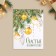 Postcard-Mini "Happiness in the New Year", gold toys, 6 x 8 cm, New Year