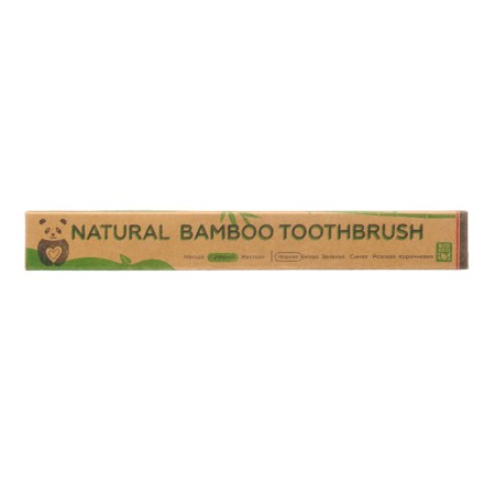 Bamboo dental brush average 10 pieces, mix of flowers-7
