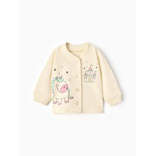 A blouse for a girl, the color is light beige, height 74 cm