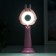 Table lamp with AKB 16219/1 16XLED 4W 3000/6000K USB pink 7.8x9.5x24 cm Risalux