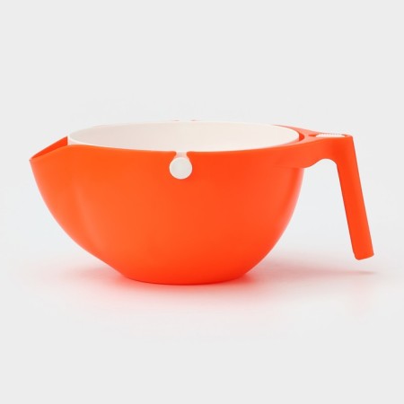 A colander with a bowl, 2 in 1, d = 18 cm, insert 17.5 cm, color mix-8