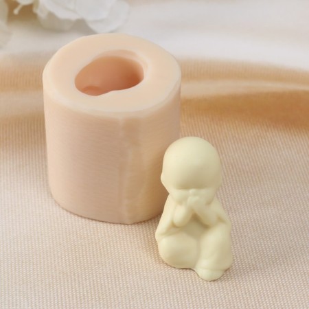 Silicone Mold "Little Buddha 2" 2.5x2.5x4 cm