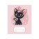 Notebook of 12 sheets in a large cage "Cuties with a bow", cover coated paper, VD-LIK, OFSET block, MIX