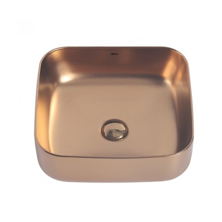 ABBER RECHTECK AC2211MRG shell, patch, 385x385x135 mm, pink gold, matte 1055278-1