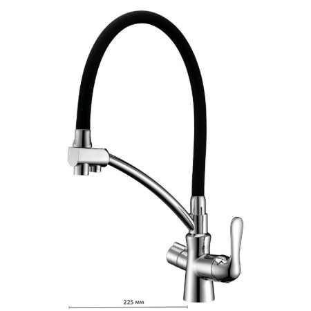 LEMARK COMFORT LM3070C kitchen mixer, with tap for drinking water, chromium color
