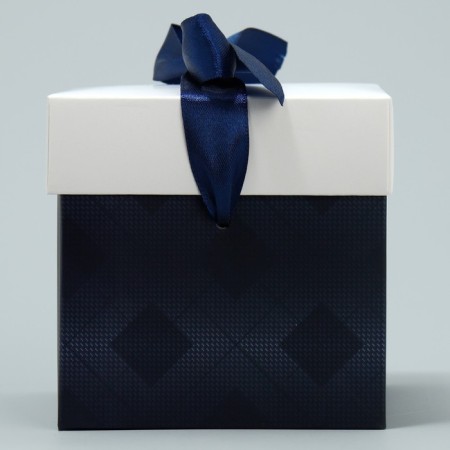 Gift folding box, packaging, “real man”, 10 x 10 x 10 cm-4