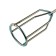 Mixer for Denzel 848427 gypsum mixtures, hexagonal shank 8 mm, 100x590 mm
