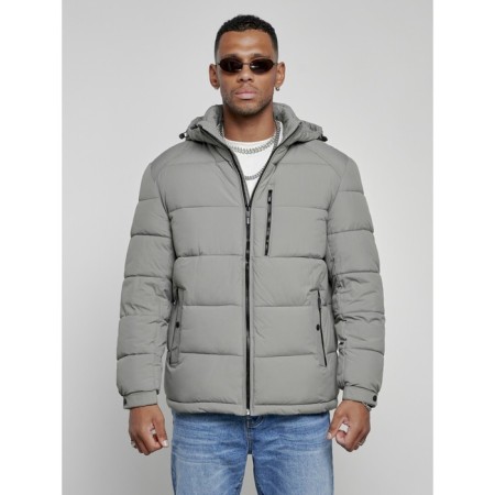 Sports male Winter, size 58, gray color-6
