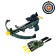 Camouflage crossbow, with a target