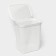 Besnaya basket with a pirula lid, 55 l, 42 × 34 × 54 cm, white color