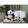 Basket Winness Textile shares "Panda", 30 × 30 × 30 cm, white color
