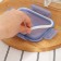 Glass Lockie & Lock Food, with a lid, 600 ml, blue color
