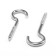 Boar-half-decisor, tundra, white zinc, 2.5x40 mm, 10 pcs