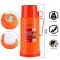 Thermos 1 l, with a glass flask, retains heat 8 hours, 13 x 28 cm, orange