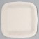 Disposable square plate "Happy birthday", white, 16.5x16.5 cm