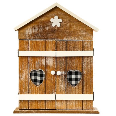 Klyuchnitsa tree 6 hooks "House with heart shutters" 29.5x22.5x6 cm-10