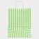 Crafts, green, "stripes", 33 x 26 x 12 cm