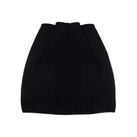 Knitted hat with a lapel for a girl, size 56-1