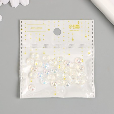 Decor for creativity Plastic "Bigating Halves" set of 30 pcs 0.8x0.8 cm-3