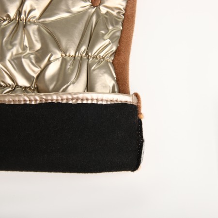 Gloves are female, dimensionless, without insulation, beige color-3