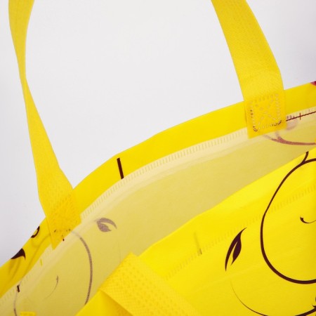Household bag without fastening, yellow color-2