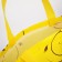 Household bag without fastening, yellow color