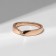 Ring Xuping face, white color in gold, size 16