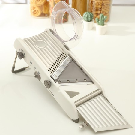 Magistro stormy vegetable engine, with a controlled cutting angle, stainless steel, 35 × 15 × 14 cm, white color-6