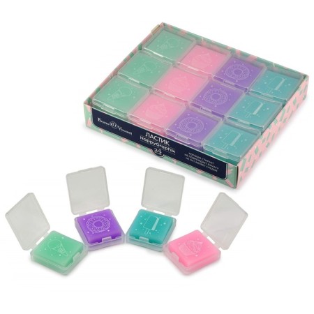 Eraser Happygraphix Zefir square, soft, mix