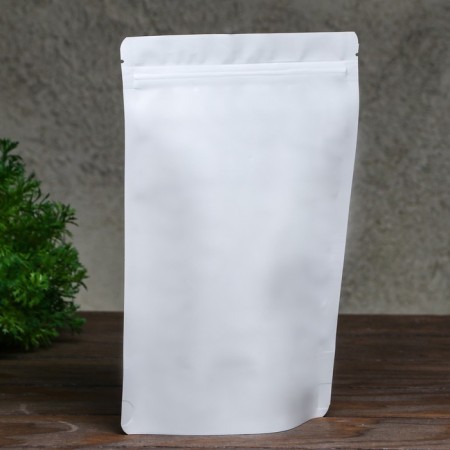 Package doy-pack, matte, white, 16 x 24 x 4 cm-1