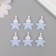 Decor for creativity plastic "Asterisk in the cap" set 6 Sh 2.7x2.5x0.8 cm