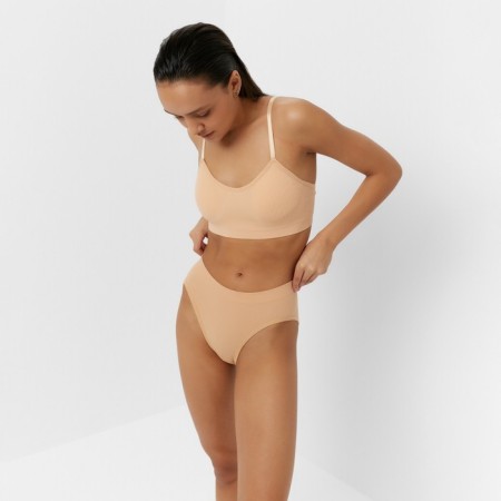 Female set (top, panties) beige color, size 42-44-3