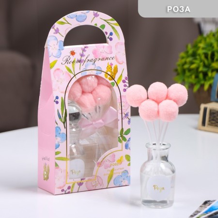Aromatic diffuser with "Spring" decor, 30 ml, rose, "wealth of aroma"