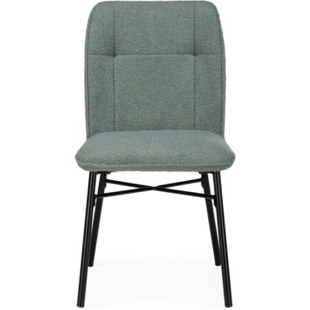 Stool on the metal frame Denis Metal/Builder fabric, black/olive 46x59x87 cm-2