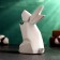 Piggy bank "Hare Origami" Bely, 18 x13x10cm