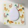 Magnet with a block for the records "Chicken or egg?" 12.5x12.5 cm