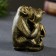 Figure "Monkey" aged brass, 6x8x7cm