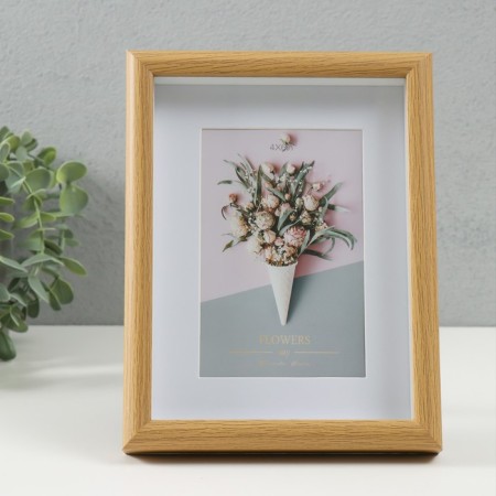 Photo frame MDF in 1 photo 10x15 cm "Alcker" Paspartt 17x3x22 cm