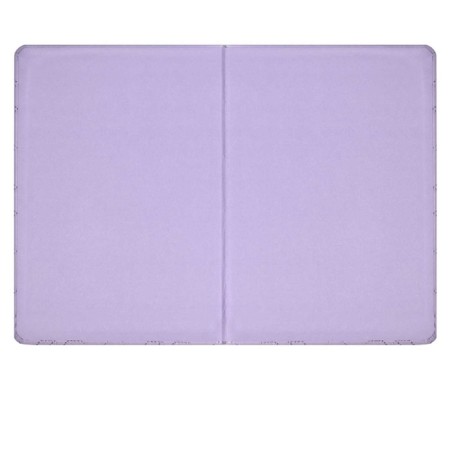 Leduced A5 Diary, 164 Escalada sheets, fingered binding with foam, artificial leather "Laika", glassy line, cream offset 70 g/m², lilac-3