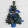 Fir tree decor Wall "Surprise" 45 cm d of the lower tier 25 cm, blue