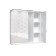 Mirror cabinet for bathroom domino Optima 65, with backlight, right glossy