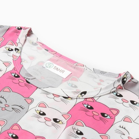 Female homemade set (T -shirt/shorts), pink color, size 46 (m)-5