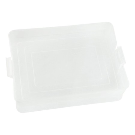 A4 documents container, with latches, 260 x 350 x 65 mm, transparent-2