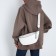 Bag Cross-Bodi with a zipper, white color