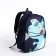 Baby backpack on lightning, 3 outer pockets, blue color