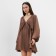 Women's dress MIST with a deep neckline river. 44, brown