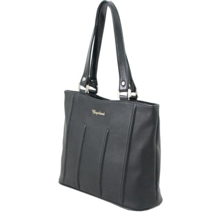 Tout bag, lightning department, external pocket, black color